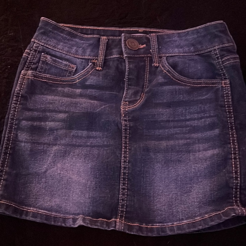 Denim kids skirt size 7 girls